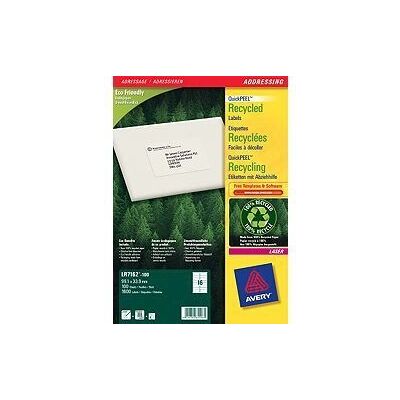 Avery Off-white Recycling Labels 99,1x33,9mm - Labels Avery Off-white Recycling Labels 99,1x33,9mm - Labels