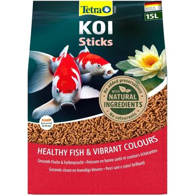 Tetra Koi Sticks - Teljes élelmiszer koi halaknak - 15L Tetra Koi Sticks - Teljes élelmiszer koi halaknak - 15L