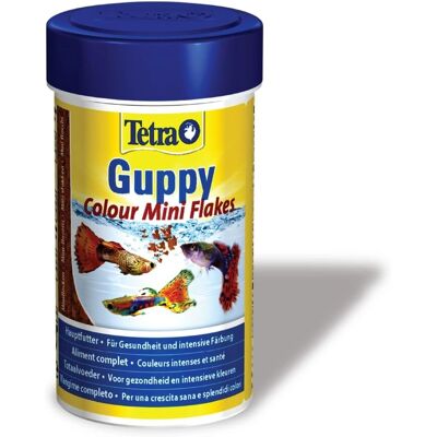 Tetra Guppy Colour Mini Flakes 100ml - Cibo per pesci Tetra Guppy Colour Mini Flakes 100ml - Cibo per pesci