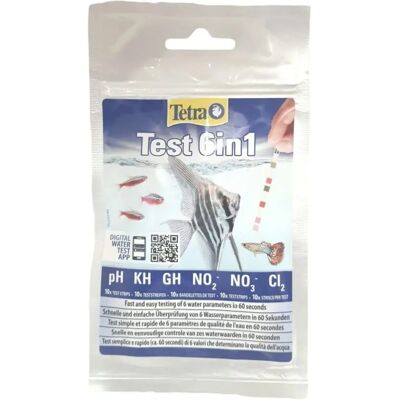 Tetra Modell - 6 in 1 Aquarium Wasser-Teststreifen - 10 Tetra Modell - 6 in 1 Aquarium Wasser-Teststreifen - 10