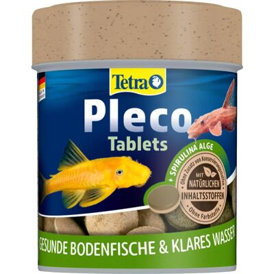 Alimento para peixes Tetra PlecoMin - Comprimidos de spirulina para peixes de fundo Alimento para peixes Tetra PlecoMin - Comprimidos de spirulina para peixes de fundo
