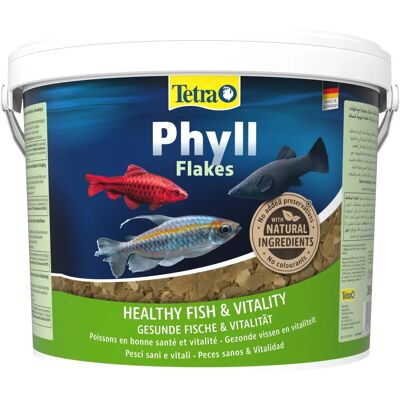 Tetra Phyll 10L Halélemészhús - Komplett flakfodeur édesvízi halaknak Tetra Phyll 10L Halélemészhús - Komplett flakfodeur édesvízi halaknak
