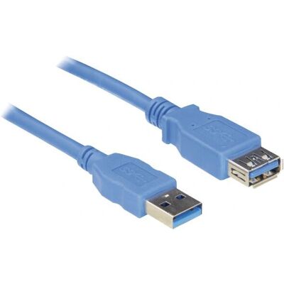Hapena USB-Verlängerung 3m USB 3.0 A blau - USB Kabel Hapena USB-Verlängerung 3m USB 3.0 A blau - USB Kabel