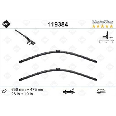 SWF Scheibenwischer - Flachwischer mit Spoiler - Für Ford C-Max & Focus SWF Scheibenwischer - Flachwischer mit Spoiler - Für Ford C-Max & Focus