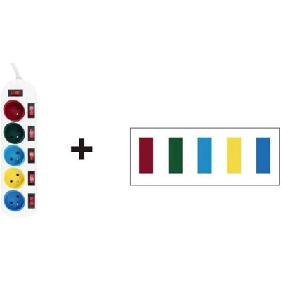GAO Mehrfachsteckdose 5 Steckdosen mit Einzel-Schaltern - 16A, 1,4 m Kabel GAO Mehrfachsteckdose 5 Steckdosen mit Einzel-Schaltern - 16A, 1,4 m Kabel