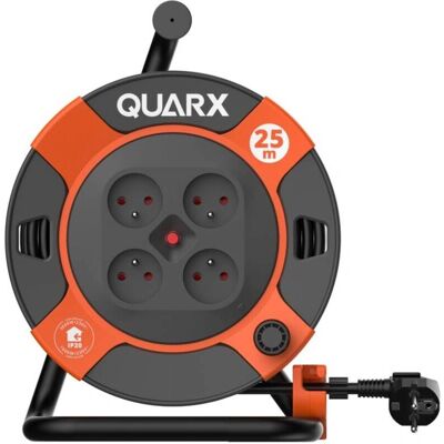 QUARX 25M Cable Reel - Ergonomic, Child Safety - DIY Tool - Publicité QUARX 25M Cable Reel - Ergonomic, Child Safety - DIY Tool - Publicité