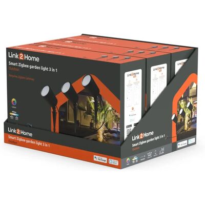 Link2Home L2H-ODRLIGHT3IN1 Zigbee Smart Garden Light Kit - Outdoor Lighting Solution Link2Home L2H-ODRLIGHT3IN1 Zigbee Smart Garden Light Kit - Outdoor Lighting Solution