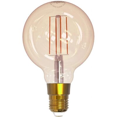 Ampoule LED Filament Ballon Wi-Fi Link2Home - Dimmable - Blanc - 470 lm - 5,5W - Publicité Ampoule LED Filament Ballon Wi-Fi Link2Home - Dimmable - Blanc - 470 lm - 5,5W - Publicité