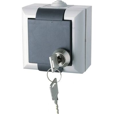 GAO - EFO600G/K - Gris - verrouillable - Interrupteur électrique - Publicité GAO - EFO600G/K - Gris - verrouillable - Interrupteur électrique - Publicité