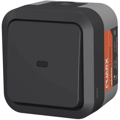 QUARX Aqua Pro - Interrupteur extérieur lumineux - IP55 250V - Publicité QUARX Aqua Pro - Interrupteur extérieur lumineux - IP55 250V - Publicité