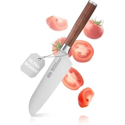 RÖSLE Masterclass Santokumesser - 17cm - Silber/Holz - Küchenutensil RÖSLE Masterclass Santokumesser - 17cm - Silber/Holz - Küchenutensil
