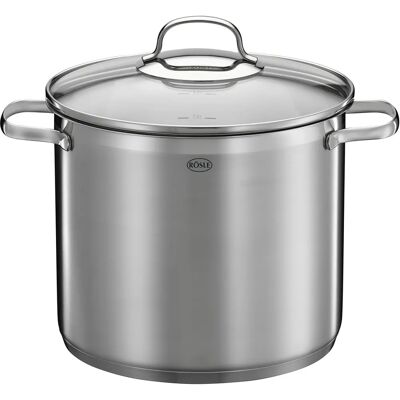 Rösle Edelstahl Suppentopf 8L - Elegante Küchengeräte für Große Mengen Rösle Edelstahl Suppentopf 8L - Elegante Küchengeräte für Große Mengen