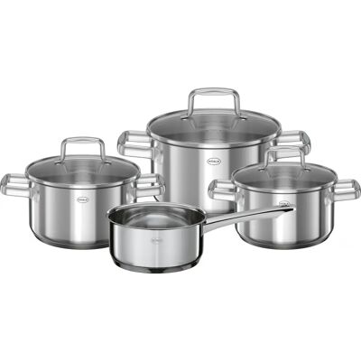 Set de 4 Casseroles Rösle en Acier Inoxydable - Publicité Set de 4 Casseroles Rösle en Acier Inoxydable - Publicité