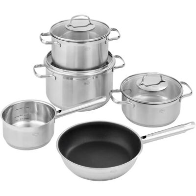 Rösle Edelstahl Kochgeschirr-Set - 5-teilig - Für alle Herde Rösle Edelstahl Kochgeschirr-Set - 5-teilig - Für alle Herde
