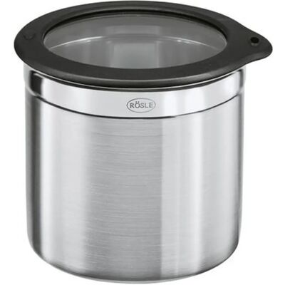 RÖSLE Roestvrij Staal Voedselopslagcontainer - Ø8cm, Hoogte 6cm, 0.3L, Luchtdicht RÖSLE Roestvrij Staal Voedselopslagcontainer - Ø8cm, Hoogte 6cm, 0.3L, Luchtdicht