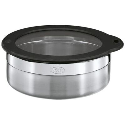 RÖSLE 16558 Food Storage Container - Airtight Stainless Steel, 1.2L, Black RÖSLE 16558 Food Storage Container - Airtight Stainless Steel, 1.2L, Black