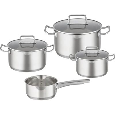 RÖSLE Ensemble de 4 casseroles en acier inoxydable - Publicité RÖSLE Ensemble de 4 casseroles en acier inoxydable - Publicité