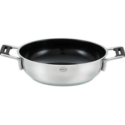 RÖSLE SILENCE PRO CeraPlus Servierpan - 24cm, Zilver/Zwart RÖSLE SILENCE PRO CeraPlus Servierpan - 24cm, Zilver/Zwart
