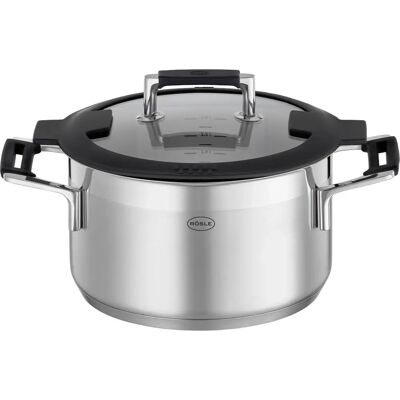 RÖSLE SILENCE PRO Kochgeschirr - 3,5L, Ø 20cm, Höhe 12cm - Suppentopf RÖSLE SILENCE PRO Kochgeschirr - 3,5L, Ø 20cm, Höhe 12cm - Suppentopf