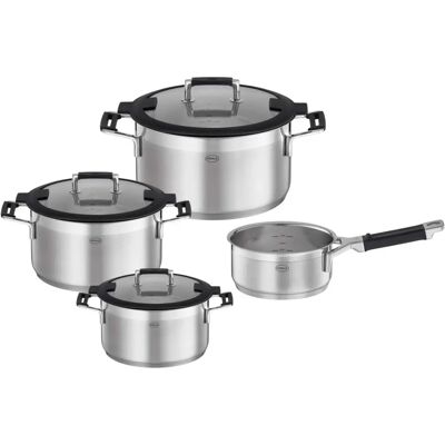 RÖSLE SILENCE PRO - Kochgeschirr-Set, silber, verschiedene Größen RÖSLE SILENCE PRO - Kochgeschirr-Set, silber, verschiedene Größen