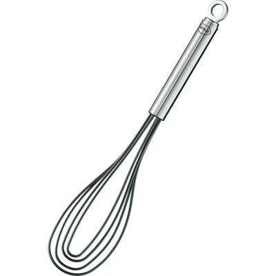 Rösle Schwarzer Silikon-Flachbesen - Küchenwerkzeug Rösle Schwarzer Silikon-Flachbesen - Küchenwerkzeug
