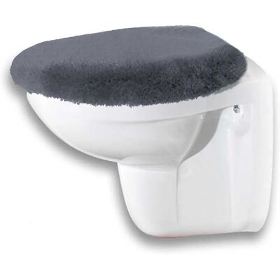 Tapis de bain gris rectangulaire Meusch - Antidérapant, 22mm de pile, Couvre WC Tapis de bain gris rectangulaire Meusch - Antidérapant, 22mm de pile, Couvre WC