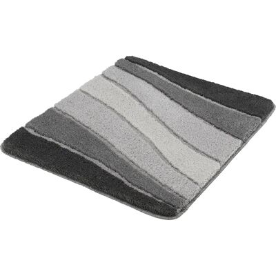 Tappetino da bagno MEUSCH Ocean - Rettangolare, Design a onde, Grigio Tappetino da bagno MEUSCH Ocean - Rettangolare, Design a onde, Grigio