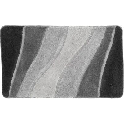 Meusch Ocean Badematte - Rechteckig, Wellen Design, Grau Meusch Ocean Badematte - Rechteckig, Wellen Design, Grau