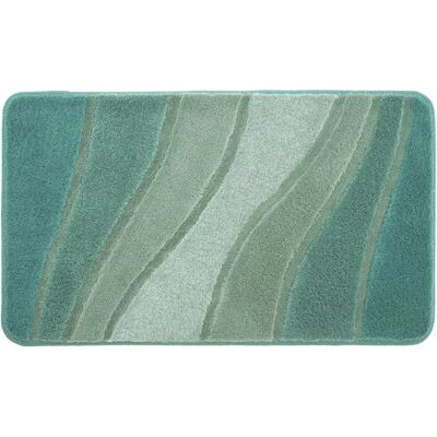 Meusch Ocean Badematte - Rechteckig, Grün, Wellen Design Meusch Ocean Badematte - Rechteckig, Grün, Wellen Design