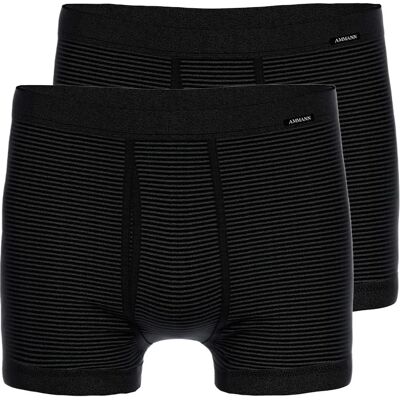 Ammann Herren Jeans Boxer Shorts - Bequeme, Gestreifte, 2er Pack Ammann Herren Jeans Boxer Shorts - Bequeme, Gestreifte, 2er Pack