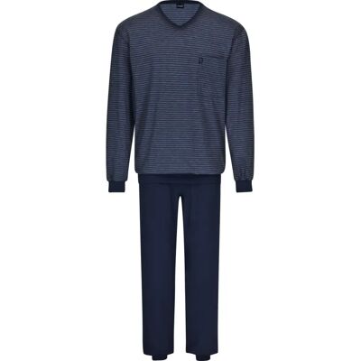 Ammann Herren Blau Langarm V-Ausschnitt Schlafanzug Ammann Herren Blau Langarm V-Ausschnitt Schlafanzug