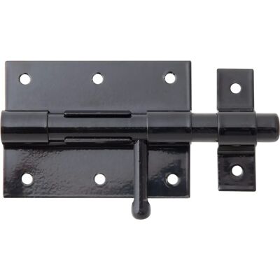 Alberts Bolzenriegel 140 mm verzinkt Schwarz - met stevige lus - Boutvergrendeling Alberts Bolzenriegel 140 mm verzinkt Schwarz - met stevige lus - Boutvergrendeling