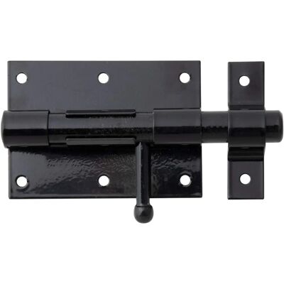 ALBERTS 137021 Fechadura de porta de aço preto - Placa 95x67mm, Manilha redonda ALBERTS 137021 Fechadura de porta de aço preto - Placa 95x67mm, Manilha redonda