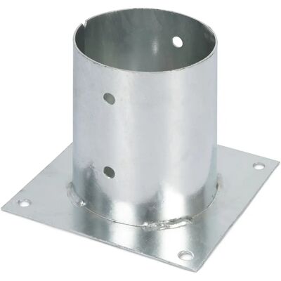 Alberts Post Mount Holder - Zinc-coated - 121mm - For round wooden posts - Fence accessory Alberts Post Mount Holder - Zinc-coated - 121mm - For round wooden posts - Fence accessory