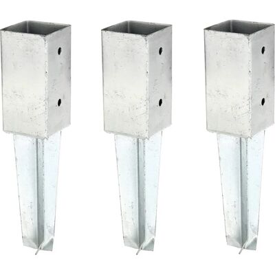 ALBERTS Bodenhülse - 71 x 71 mm, Feuerverzinkt, Stahl - Bodenanker für Zaun ALBERTS Bodenhülse - 71 x 71 mm, Feuerverzinkt, Stahl - Bodenanker für Zaun