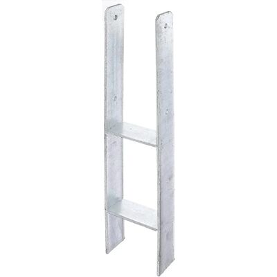 Alberts Stahl Pfostenträger - Schwerer Gartenzaunpfosten - 121x300x600 mm Alberts Stahl Pfostenträger - Schwerer Gartenzaunpfosten - 121x300x600 mm