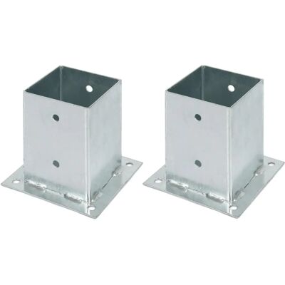 ALBERTS Ancrage au sol galvanisé gris - 101x101mm, Ø11mm - Accessoire de clôture - Publicité ALBERTS Ancrage au sol galvanisé gris - 101x101mm, Ø11mm - Accessoire de clôture - Publicité