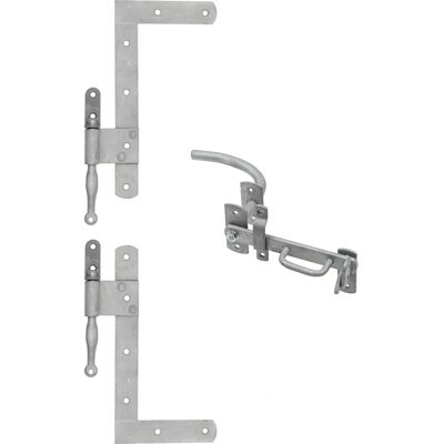 Kit di ferramenta per porta garage Alberts - Modello 222277 - Acciaio, Grigio, Zincato a fuoco Kit di ferramenta per porta garage Alberts - Modello 222277 - Acciaio, Grigio, Zincato a fuoco