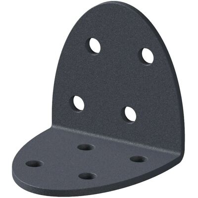 ALBERTS Modello - Supporto da parete Ovado zincato grigio plastificato 40x40x40 - Wall mounting bracket ALBERTS Modello - Supporto da parete Ovado zincato grigio plastificato 40x40x40 - Wall mounting bracket