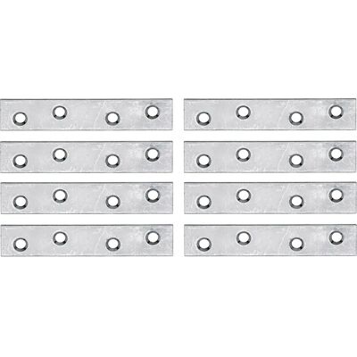 Plaque d'assemblage en acier Gah Alberts - 80x15mm - 8 pcs Plaque d'assemblage en acier Gah Alberts - 80x15mm - 8 pcs