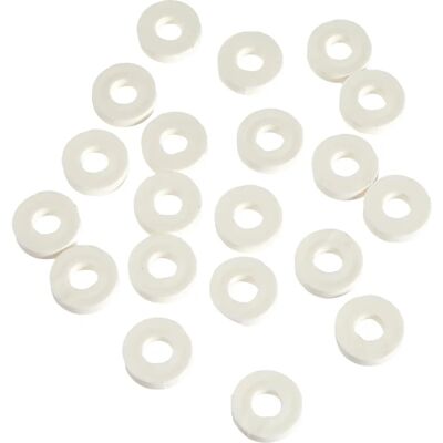 Alberts SB20St - bianco - Ø20 - Ø8.5 mm - spacer Alberts SB20St - bianco - Ø20 - Ø8.5 mm - spacer
