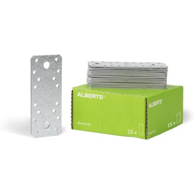 Alberts Gah Stalowy Płaski Złącznik 133x55mm - Metalowe Łączniki Alberts Gah Stalowy Płaski Złącznik 133x55mm - Metalowe Łączniki