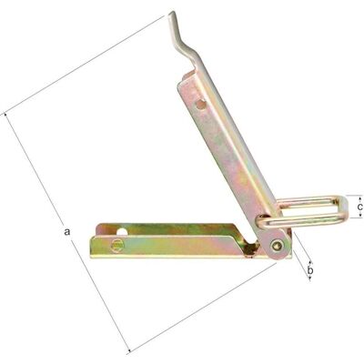 Alberts 361358 Edelstahl Kistenverschluss ohne Haken Alberts 361358 Edelstahl Kistenverschluss ohne Haken
