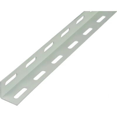 Alberts White Steel Perforated Angle Profile - 27x27x1.5mm - 2m Alberts White Steel Perforated Angle Profile - 27x27x1.5mm - 2m