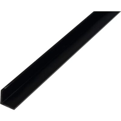 Profilé d'angle en plastique noir Alberts - 20X20X1000MM - Publicité Profilé d'angle en plastique noir Alberts - 20X20X1000MM - Publicité