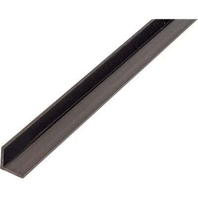 Perfil angular de plástico negro Alberts - 1m/2m Perfil angular de plástico negro Alberts - 1m/2m