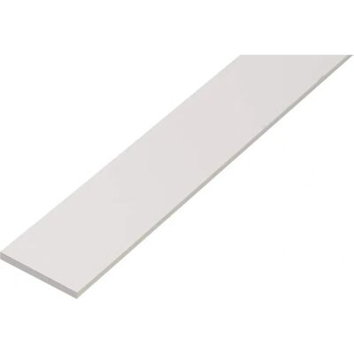 Barre plate en plastique blanche Alberts - 2m - Publicité Barre plate en plastique blanche Alberts - 2m - Publicité