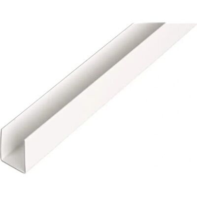 Alberts U-Profile White Plastic - U-Profile 1m/2m Alberts U-Profile White Plastic - U-Profile 1m/2m