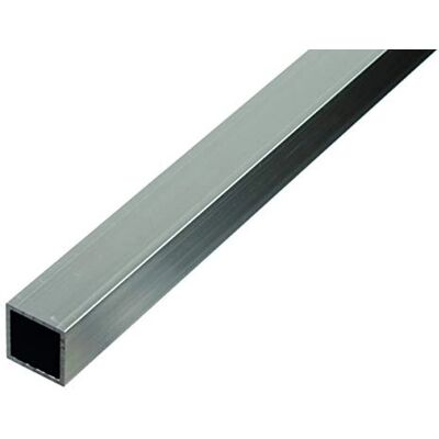 Tubo Quadrado em Aço Inoxidável Alberts - Vários Tamanhos - 1m/2m Tubo Quadrado em Aço Inoxidável Alberts - Vários Tamanhos - 1m/2m