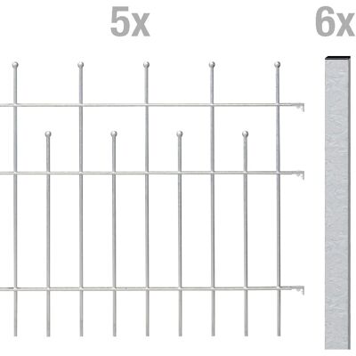 GAH ALBERTS Madrid Stahlzaun-Set - 73,5cm - Garten GAH ALBERTS Madrid Stahlzaun-Set - 73,5cm - Garten
